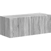 vidaXL Ensemble de meubles TV mural 4 pcs Gris Sonoma Bois composite