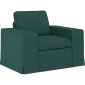vidaXL Canapé 2 pcs Vert foncé Mét¿¿