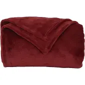 vidaXL Jeté Rouge Bordeaux 220 X 240 Cm Toison