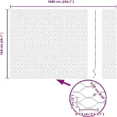 vidaXL : Clôture en panneaux soudés, 1,5 x 10 mètres, PVC, gris