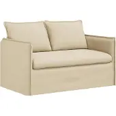 vidaXL Ensemble de canapés , 2 pièces, couleur crème, 136 x 82 x 85 cm, tissu
