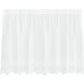 vidaXL Rideau en Dentelle avec des rideaux Blanc 80 x 200 cm Polyester