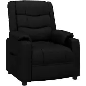vidaXL Fauteuil relax noir similicuir