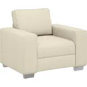 vidaXL Canapé 3 places Beige 219 x 80 x 82 cm Tissu en lin mélangé