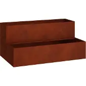 vidaXL Cache-pot de jardin Rouillé 100 x 60 x 45 cm