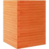 vidaXL Jardinière cire marron 50x50x68,5 cm bois de pin massif