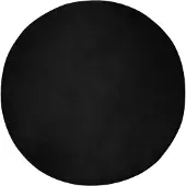 vidaXL Tapis en Fourrure Synthétique de Lapin Olite Noir Ø 160 cm