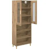 vidaXL Highboard Artisan-Eiche 69,5 x 34 x 180 cm