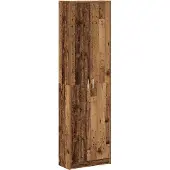 vidaXL Armoire avec étagère en vieux bois 55 x 25 x 189 cm Matériau dérivé du bois