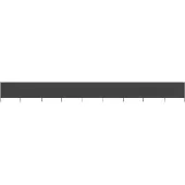 vidaXL Tissu brise-vent 9 pièces 1200 x 80 cm Anthracite