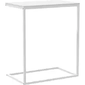 vidaXL Table d'appoint blanche 55x35x66 cm Bois composite