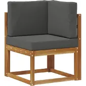 vidaXL Ensemble de canapés d'extérieur , 5 pièces, en polyester, couleurs : naturel et anthracite