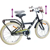 vidaXL Vélo enfant 24 pouces pour 8-12 ans noir
