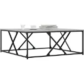 vidaXL Table basse Gris Sonoma 100x100x40 cm Bois composite