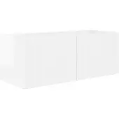 vidaXL Ensemble de meubles TV mural 2 pcs Blanc brillant Bois composite