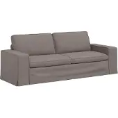 vidaXL Canapé 2 pcs Taupe Mét¿¿