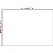 vidaXL Tapis de salon SIROLO Crème 200 x 140 cm Polyester