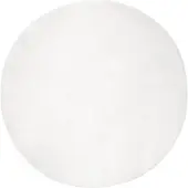 vidaXL Tapis en Fourrure Synthétique de Lapin Blanc Ø 200 cm Polyester