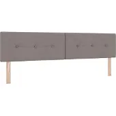vidaXL : Repose-tête réglable en hauteur, couleur taupe, revêtement en tissu