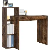 vidaXL Bureau , bois fumé, panneaux de particules, 100 x 40 x 90 cm