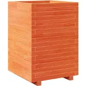 vidaXL Jardinière cire marron 50x50x72,5 cm bois de pin massif