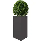 vidaXL Jardinière noir triangulaire 50x43x75 cm acier