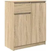 vidaXL Sideboard avec tiroir Chêne Sonoma 71x35x84 cm Bois composite
