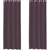 vidaXL Voile Rideaux avec oeillets 2 pcs. Violet 140x300 cm