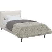 vidaXL Couette toutes saisons rembourrée gris clair 155 x 220 cm