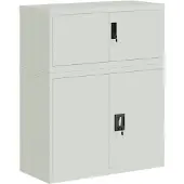 vidaXL Classeur gris clair 90x40x110 cm acier