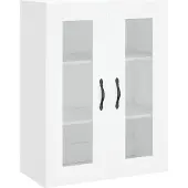 vidaXL Highboard blanc 69,5x34x180 cm Bois composite