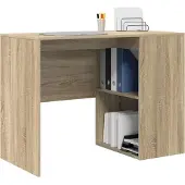 vidaXL Bureau , placage chêne Sonoma, panneaux de particules, 102 x 50 x 75 cm