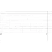 vidaXL Clôture en fil de fer soudé 10 x 1 m (L x H) en acier galvanisé à chaud