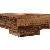 vidaXL Table basse en vieux bois 55 x 55 x 31 cm Bois composite