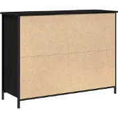 vidaXL Buffet noir aspect chêne 100 x 35 x 75 cm