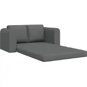 vidaXL Canapé-lit gris foncé 148 x 71 x 83 cm Tissu