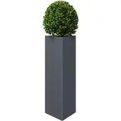 vidaXL Jardinière anthracite triangulaire 30x26x75 cm acier