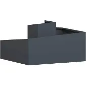 vidaXL Cache-pot de jardin Anthracite 80 x 80 x 50 cm