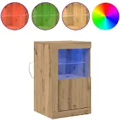 vidaXL Meuble d'appoint 2 pcs chêne artisanal 41 x 37 x 67 cm