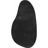 vidaXL Tapis Noir 80 x 150 cm Polyester