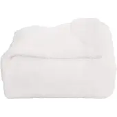 vidaXL Jeté Blanc 150 x 200 cm Toison