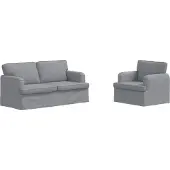 vidaXL Canapé 2 places Gris clair 162 x 80 x 85 cm Tissu