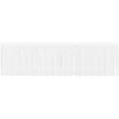 vidaXL Rideau En Dentelle Blanc 600 X 100 Cm Polyester