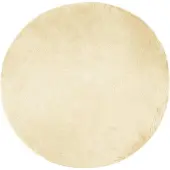 vidaXL Tapis en Peau de Mouton Synthétique Crème 160 x 160 cm