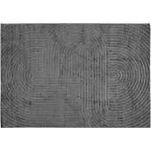 vidaXL Tapis de salon PALMERAS Anthracite 340 x 240 cm Polyester