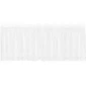 vidaXL Rideau en Dentelle Floral Blanc 100 x 400 cm Polyester