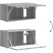 vidaXL Meuble TV 5 pièces Bois gris Sonoma