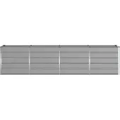 vidaXL Jardinière Gris Clair 240 X 80 X 75 Cm Acier
