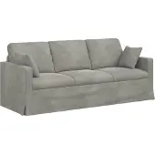 vidaXL Canapé 180cm Gris clair Mét¿¿