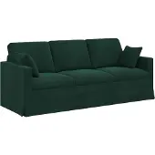 vidaXL Canapé vert foncé 198 x 78 x 80 cm Velours